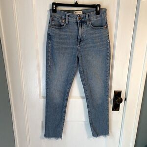 Madewell vintage raw hem jeans